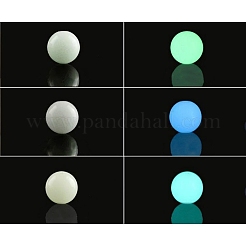 Perles de verre rondes lumineuses&nbsp;GGLA-WH20002-01A-A