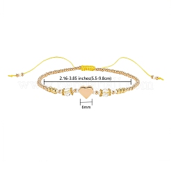 5pcs 5 Farben verstellbare Nylonschnur geflochtene Perlenarmbänder&nbsp;BJEW-SZ0001-24