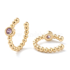 Pendientes de latón con micro pavimento de circonita&nbsp;LS-EJEW-H109-01I-G