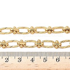 Ionenplattierung (IP) 304 Edelstahl ovale Glieder Halskette für Frauen&nbsp;NJEW-B107-07G-01
