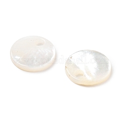 Pendentifs sculptés en coquillages naturels blancs/noirs&nbsp;SSHEL-D084-01A