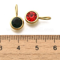 Placcatura ionica (ip) 304 acciaio inossidabile micro pavé zirconia cubica charms&nbsp;STAS-K263-76G