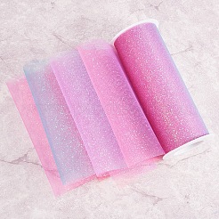Rubans de maille déco en polyester&nbsp;OCOR-WH0020-02B