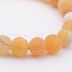 Bracciali di perline elasticizzati naturali in agata&nbsp;X-BJEW-JB02513-02