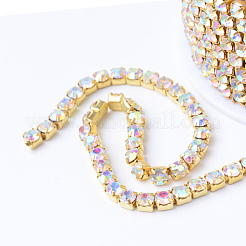 Chaînes en laiton avec strass&nbsp;CHC-T001-SS14-02C