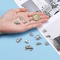 Tibetischer stil Aluminium Anhänger & Charms&nbsp;TIBEP-MSMC021-04AS