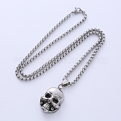Collana con ciondolo a forma di teschio in acciaio inossidabile 304&nbsp;VD4125