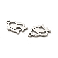 Anlaufgeschützte Charms aus chirurgischem Edelstahl 316 zum Valentinstag&nbsp;STAS-H190-15P-03