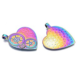Regenbogenfarbene legierung anhänger&nbsp;PALLOY-N156-165-NR
