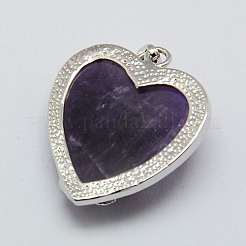 Herz natürliche Amethyst Anhänger&nbsp;GP356-4