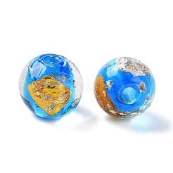 Oro fatti a mano e argento perle MURANO&nbsp;GLAA-G107-07B-02