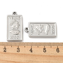 Pendentifs en acier inoxydable 304 anti-ternissement&nbsp;STAS-L022-210P