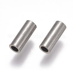 Anlaufgeschützte 304 Edelstahl-Rohrperlen&nbsp;LS-STAS-F224-01P-C