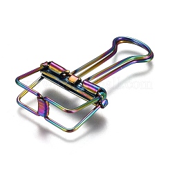 Clip di legatura a filo cavo con struttura a scheletro in metallo&nbsp;DIY-I040-01C