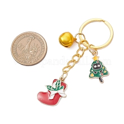 6 x Weihnachts-Anhänger aus Emaille-Legierung.&nbsp;KEYC-JKC01436