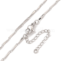 Dreieckige Messing-Gliederketten-Halsketten für Damen&nbsp;NJEW-G084-07P