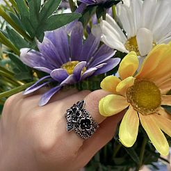 3 anello impilabile in ottone con fiore per donna&nbsp;FS-WG45278-01