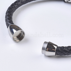 Geflochtene Lederarmbänder für Herren&nbsp;BJEW-P194-09