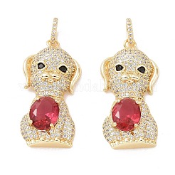 Ottone micro spianare pendenti zirconi&nbsp;ZIRC-I063-35G