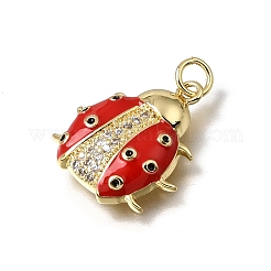 Ottone micro spianare pendenti zirconi&nbsp;KK-C262-28G