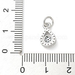 Porte micro ouvrent pendentifs zircone cubique en laiton de placage&nbsp;KK-K392-23P