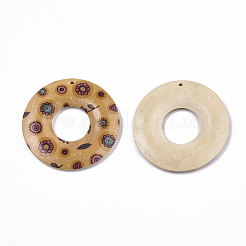 Pendentifs en bois imprimées&nbsp;WOOD-S045-104E