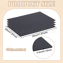 15 fogli di piastre per stampi in PVC espanso&nbsp;DIY-BC0017-56C
