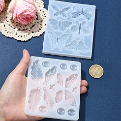 DIY-Silikonformen für Schmetterlingsanhänger zur Herstellung von DIY-Ohrringen&nbsp;DIY-YW0009-84