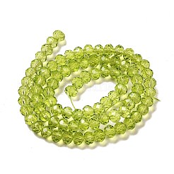 Brins de perles de verre de peinture de cuisson transparente&nbsp;DGLA-A034-T6mm-D05