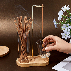 8-förmiger Räucherstäbchenhalter aus Glas für Stäbchen&nbsp;AJEW-WH0816-421