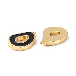 Ciondoli smaltato in ottone&nbsp;KK-P207-001G-RS