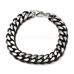 Bracelets à maillons cubains en acier inoxydable 304 pour hommes et femmes&nbsp;BJEW-C124-04B-02