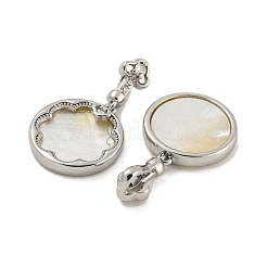 Pendenti con conchiglia in ottone&nbsp;KK-G490-40P