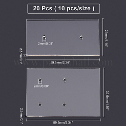 20 espositore per orecchini in acrilico in 2 stili&nbsp;AJEW-AR0001-30