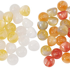 30 pz 3 perle reattive ai raggi UV in resina colorata&nbsp;RESI-TA0005-67A
