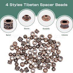 200 pz 4 perline in lega di stile tibetano&nbsp;FIND-DC0002-74