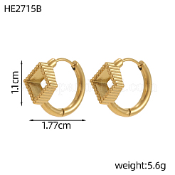 Creolenfassungen aus Edelstahl 304&nbsp;STAS-OY011-95G