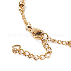 Rosenkranz Perlen Armbänder mit Kreuz&nbsp;LS-BJEW-E282-02G