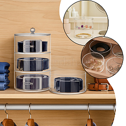Boîte de rangement pour ceinture en acrylique à 4 couche&nbsp;AJEW-WH0248-910