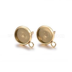Ohrsteckerfassungen aus Edelstahl 304 mit Ionenbeschichtung (IP)&nbsp;STAS-H467-08G-8mm