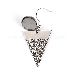 Ganci per orecchini in acciaio inossidabile 304&nbsp;STAS-WH0027-20C