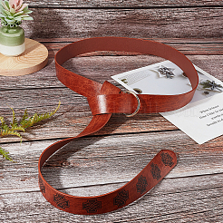 Cintura o ring in similpelle goffrata retrò&nbsp;AJEW-WH0277-14A