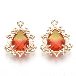 Pendentifs en laiton doré&nbsp;X-GLAA-R212-03G