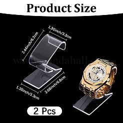 Présentoirs de montres en acrylique en forme de C&nbsp;BDIS-CN0001-01