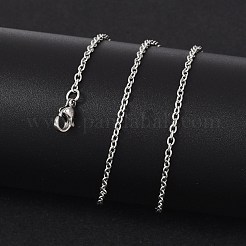 Anlaufgeschützte klassische schlichte 304 Edelstahl Herren Damen Ankerkette Halskette Herstellung&nbsp;STAS-P045-01P-A