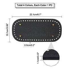 Pu Leder Strick Häkeltaschen Nagelboden Shaper Pad&nbsp;DIY-CA0001-50