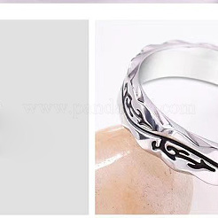 Fingerringe aus Edelstahl mit Drachenmuster 201 für Herren&nbsp;FS-WG77ECB-02