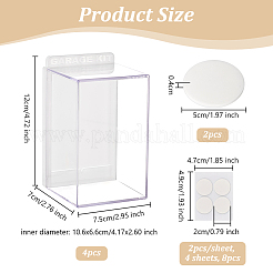Transparente Acrylspielzeug-Actionfiguren-Displayboxen&nbsp;ODIS-WH0030-74