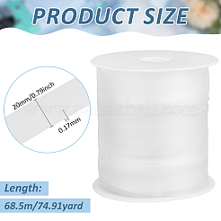 68.5m TPU-20 halbtransparentes TPU Wasserreinigungszeichen&nbsp;AJEW-BC0008-68B