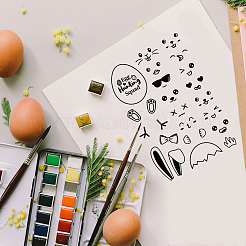 Klarsichtstempel aus PVC-Kunststoff&nbsp;DIY-WH0448-0479